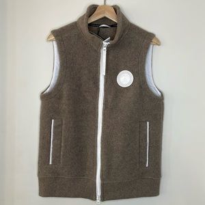NWT CANADA GOOSE Men’s Mersey Fleece Vest S Tan Heather/Beige!
